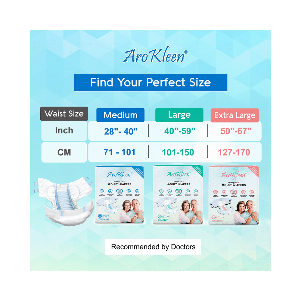 Arokleen Disposable Adult Diaper (10 Each) XL - Image 7