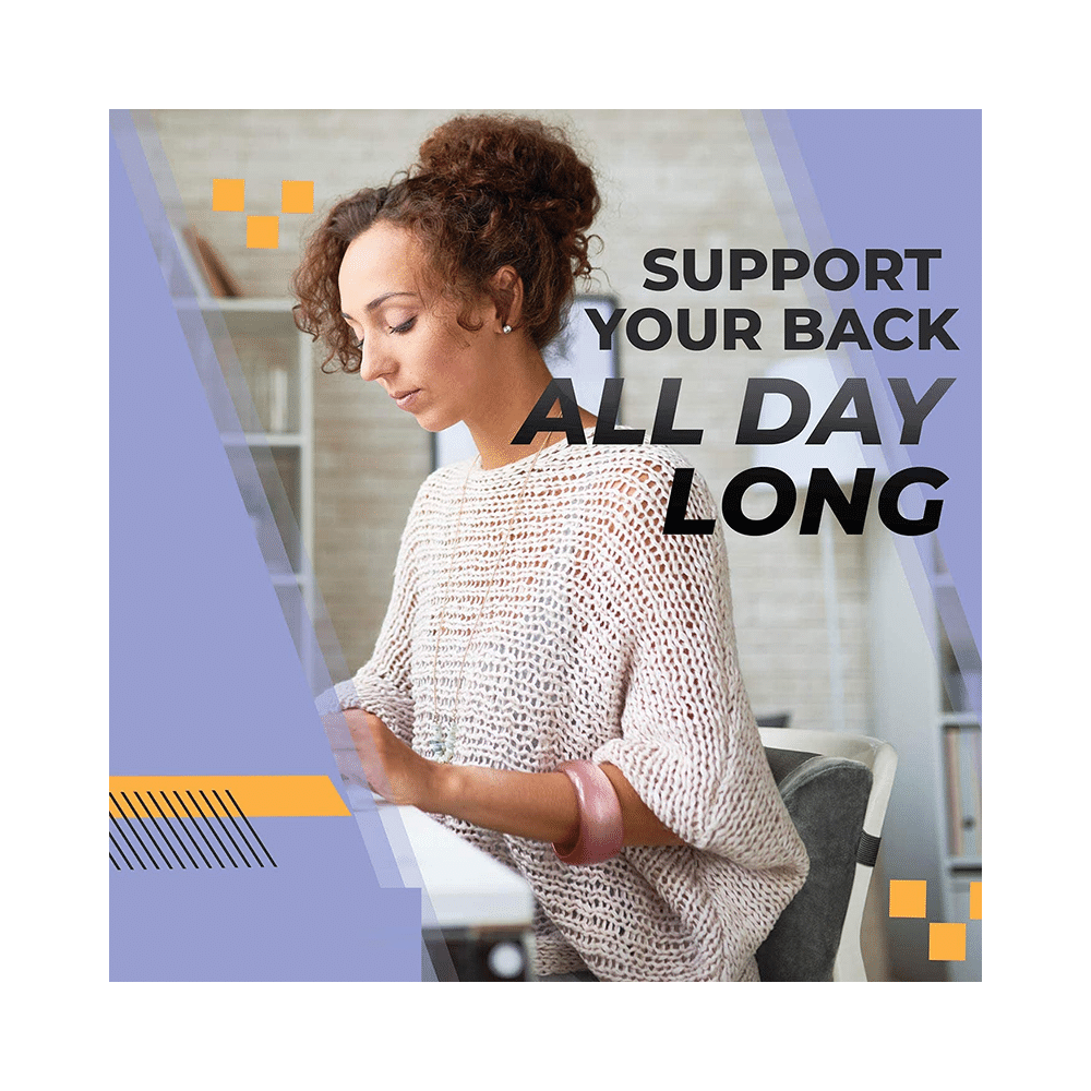 4V1 BKR8 Orthopedic Lumbar Support Pillow Standard Blue - Image 8