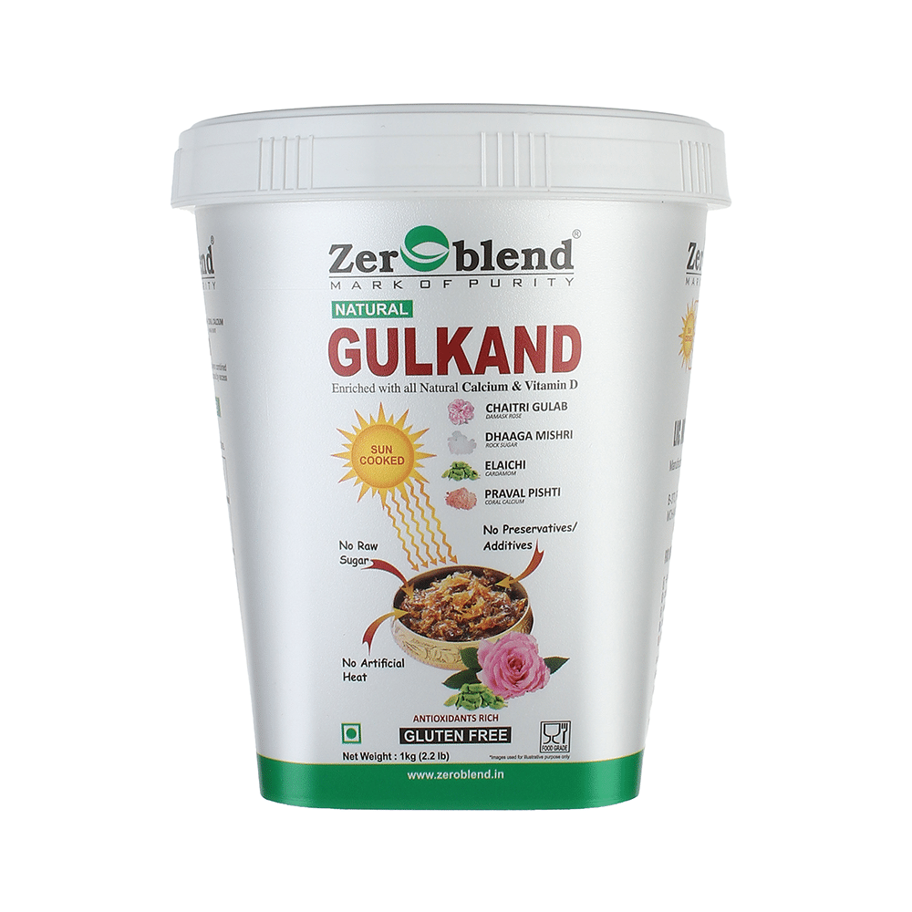Zeroblend Natural Gulkand with Calcium & Vitamin D | Gluten Free - Image 1