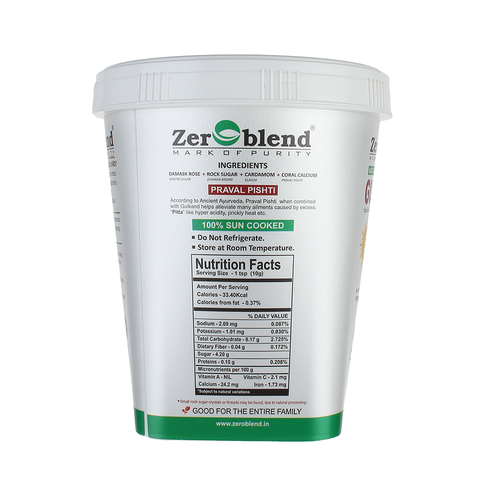 Zeroblend Natural Gulkand with Calcium & Vitamin D | Gluten Free - Image 3