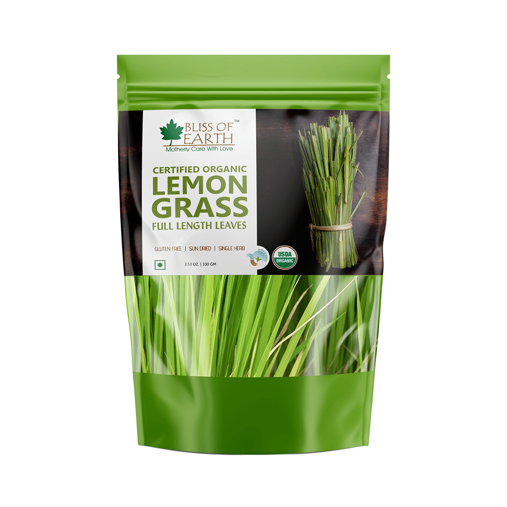 Bliss of Earth Certified Organic Lemon Grass Full Length Leaves