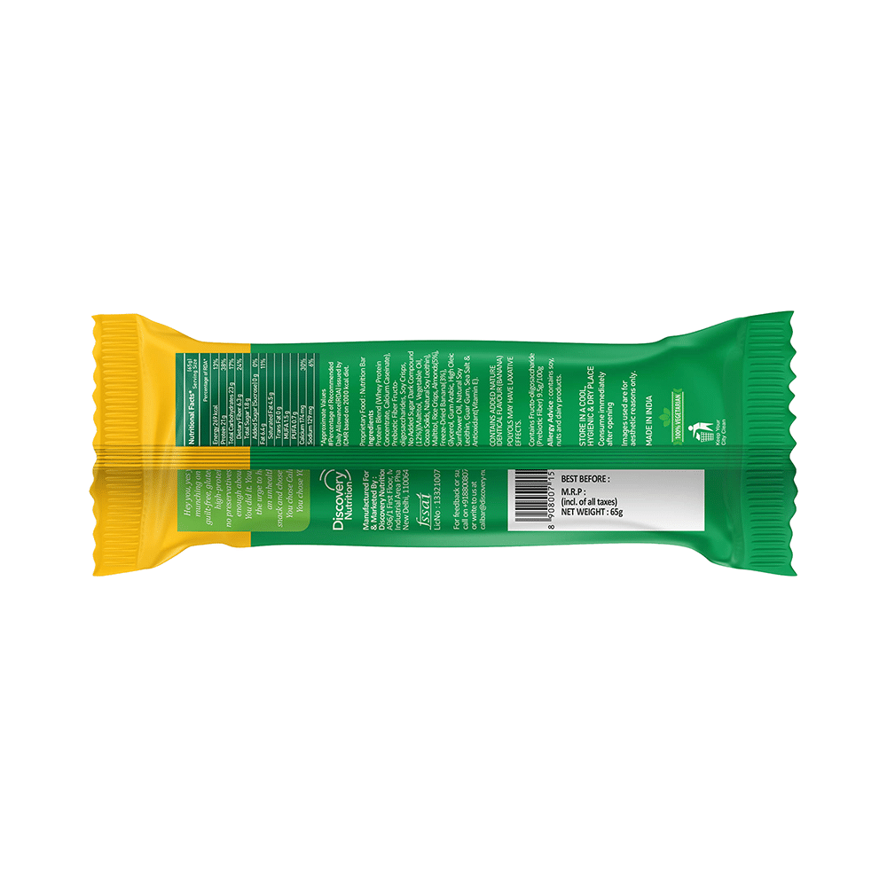 CaliBar Protein Crispy Bar (65gm Each) 3 Almond Choco & 3 Banana Binge - Image 5