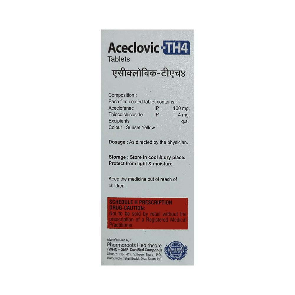 Aceclovic-TH 4 Tablet - Image 2