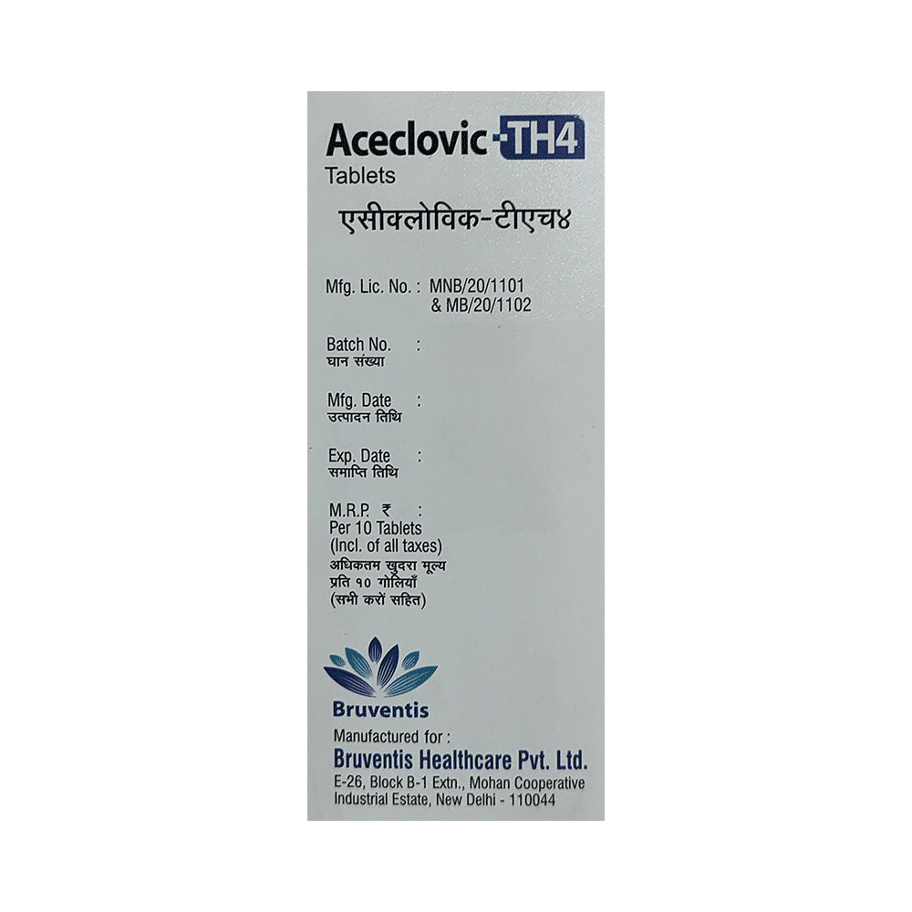 Aceclovic-TH 4 Tablet - Image 3