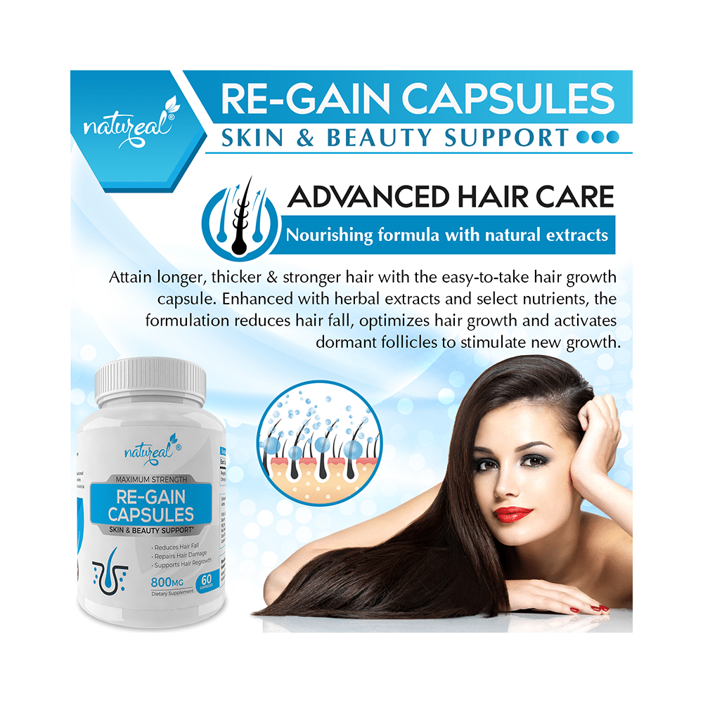Natureal Re-Gain 800mg Capsule - Image 4