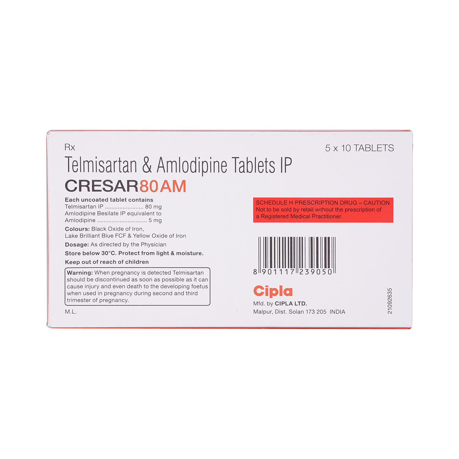 Cresar 80 AM Tablet - Image 3