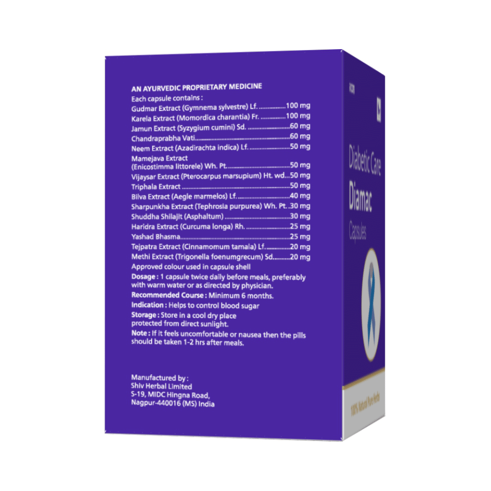Diamac Diabetes Care Capsule (10 Each) - Image 2