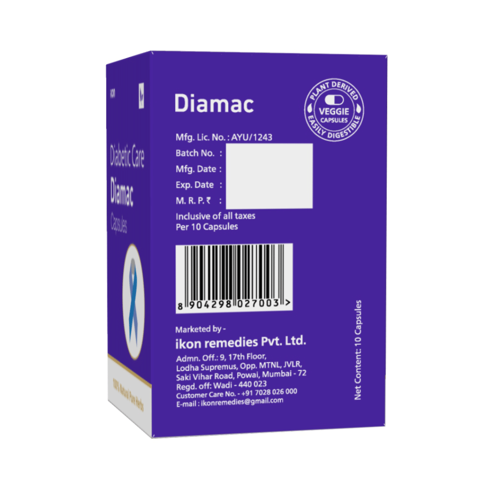 Diamac Diabetes Care Capsule (10 Each) - Image 3