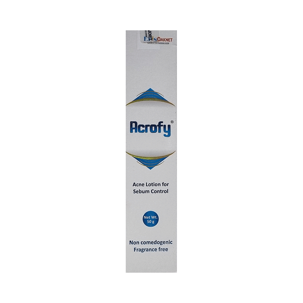 Acrofy Moisturizer for Acne-Prone Skin | Sebum Control Formula | Oil-Free Matte Effect - Image 1