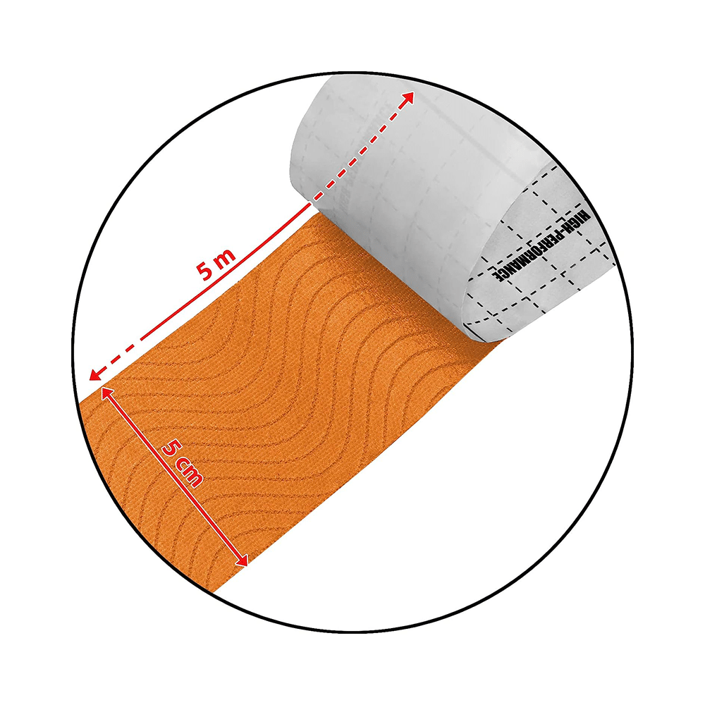 Healthtrek Kinesiology Tape for Physiotherapy  Orange - Image 3