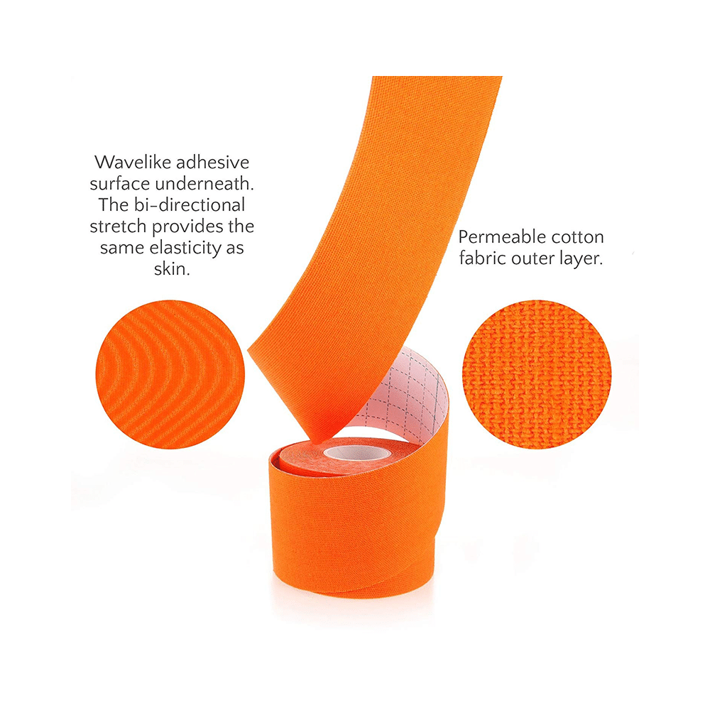 Healthtrek Kinesiology Tape for Physiotherapy  Orange - Image 5