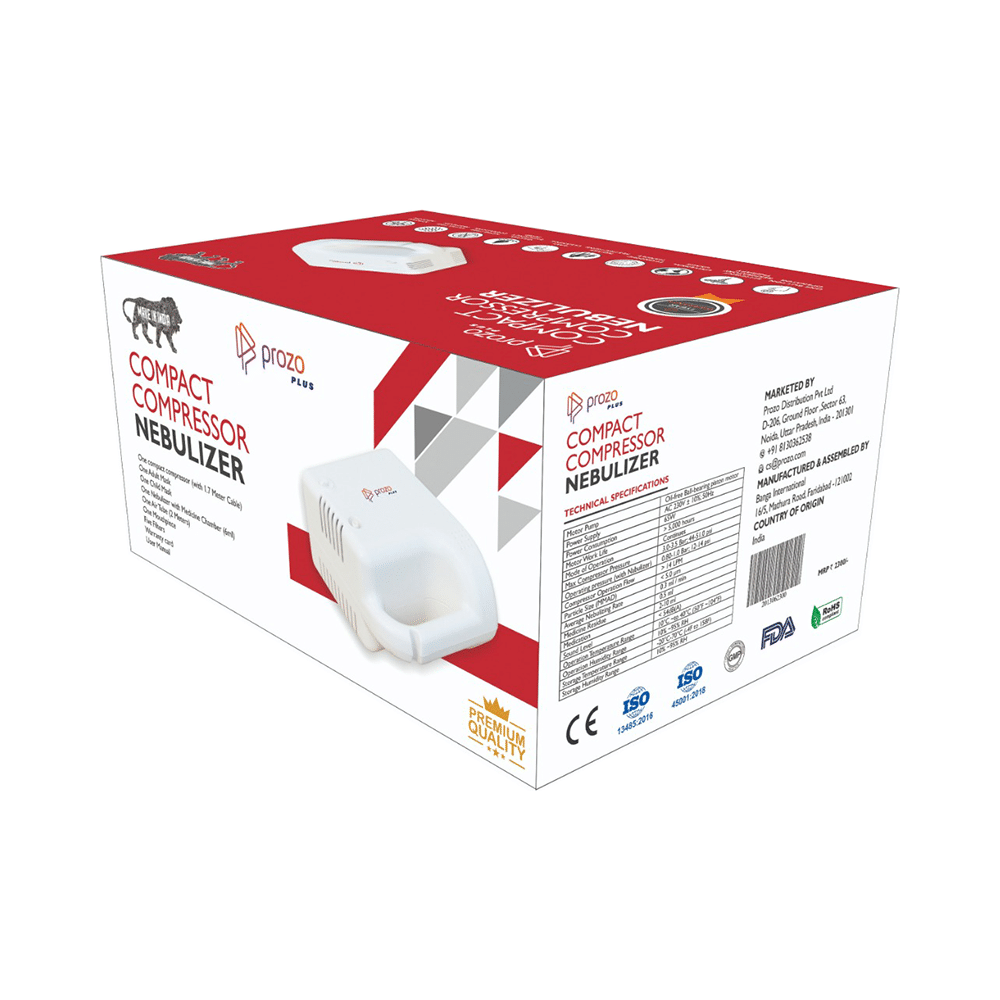 Prozo Plus Compact Compressor Nebulizer with Mask - Image 2