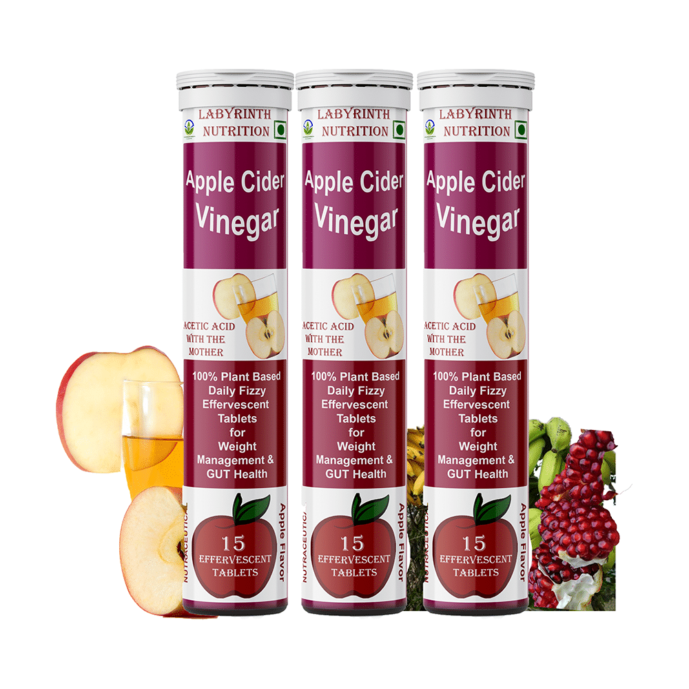 Labyrinth ACV Effervescent Tablet (15 Each) Apple - Image 1
