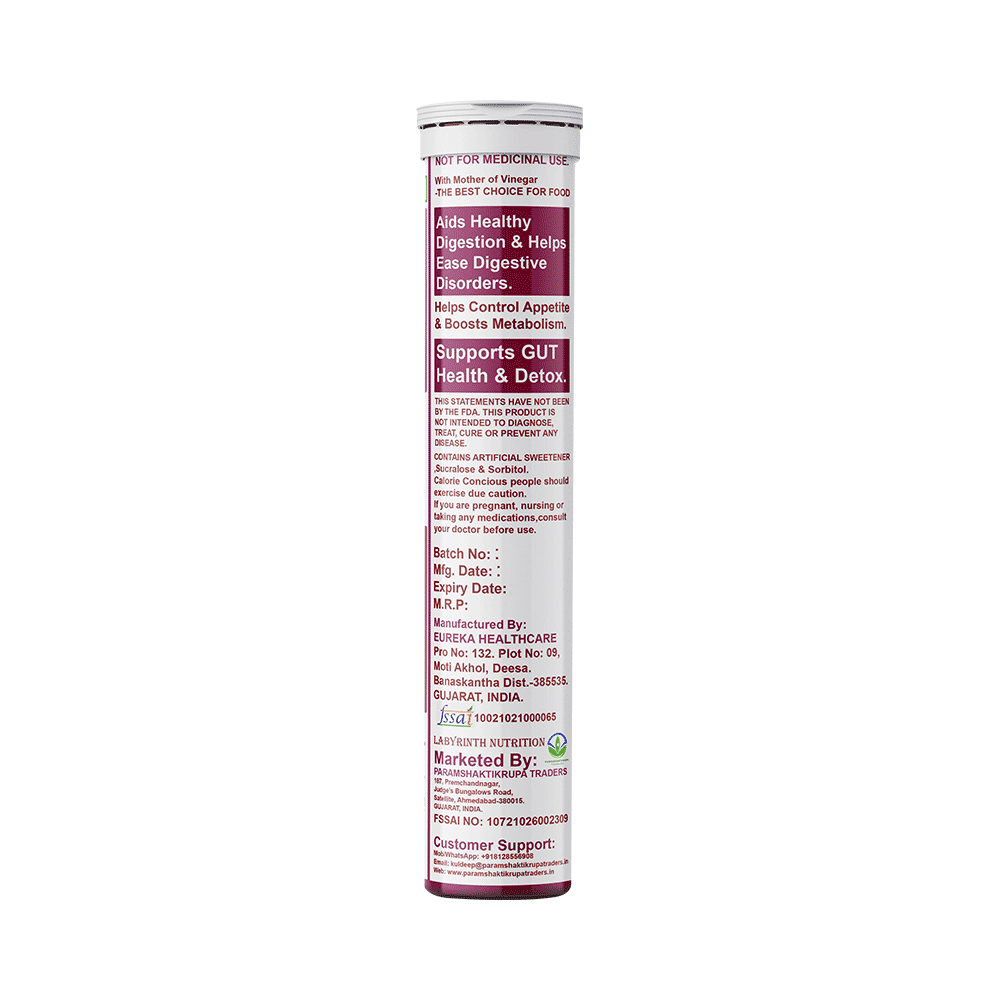 Labyrinth ACV Effervescent Tablet (15 Each) Apple - Image 3