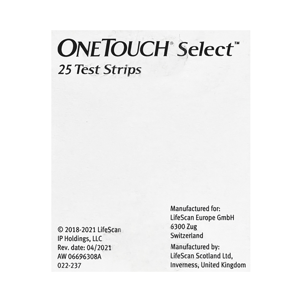 OneTouch Select Test Strip (Only Strips) | Diabetes Monitoring Devices | For use with OneTouch Select Simple Glucometer - Image 2