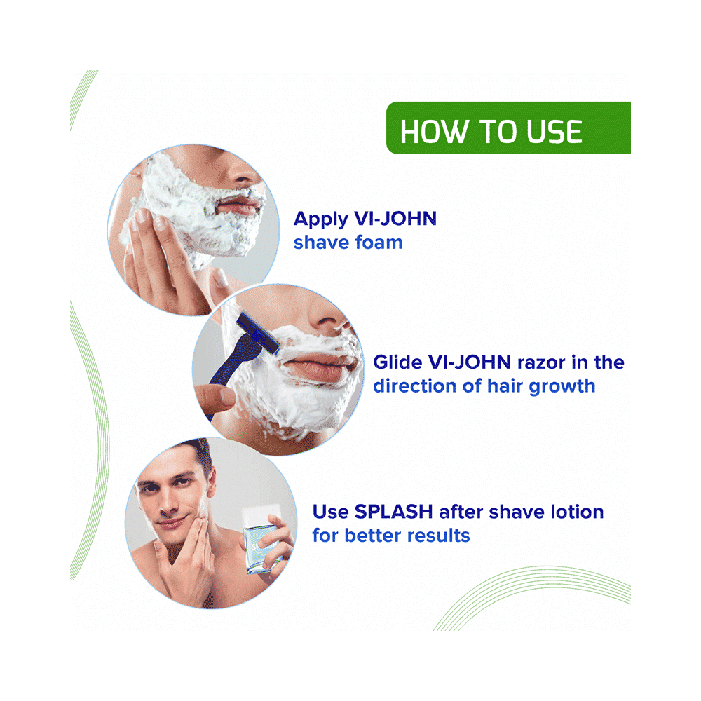 Vi-John Menthol Sensitive Skin Vitamin E Enriched 5 Way Action Shaving Foam for Men - Image 7