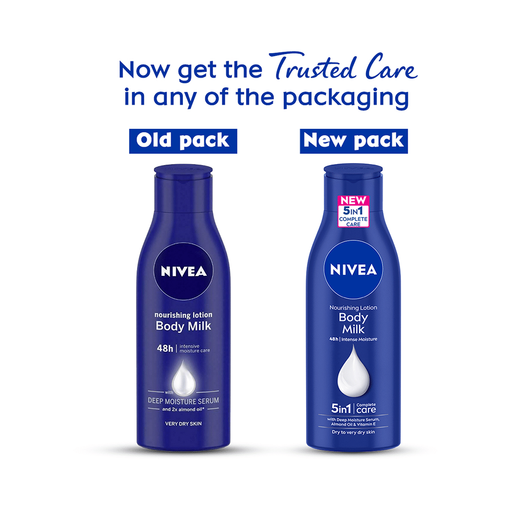 Nivea 5 in 1 Complete Care Nourishing Lotion Body Milk | For Dry to Very Dry Skin - Image 3