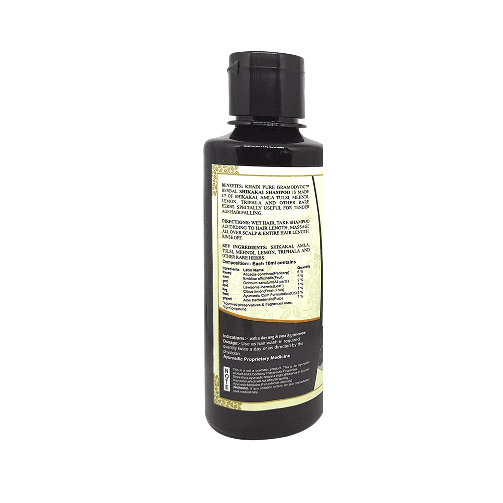 Khadi Pure Combo Pack of Herbal Green Apple Shampoo + Conditioner & Herbal Shikakai Shampoo (210ml Each) - Image 3