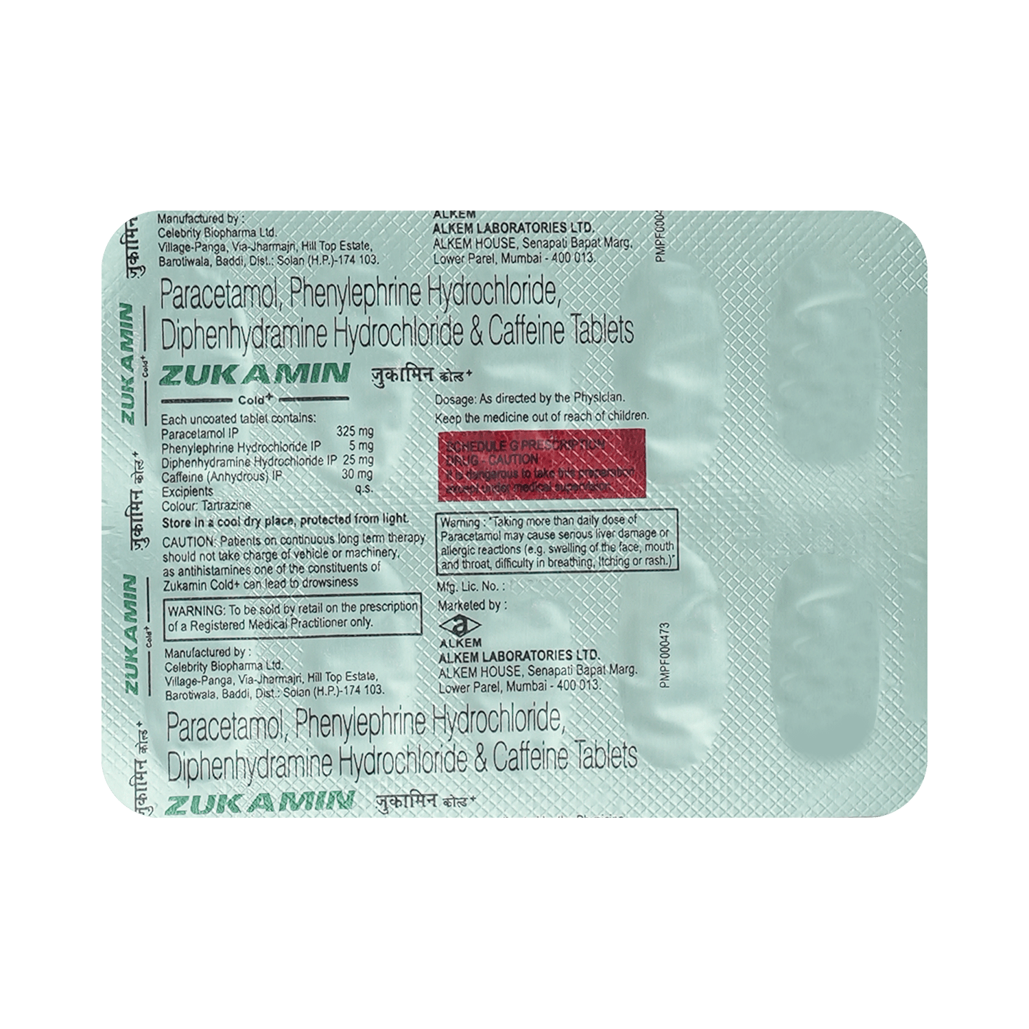 Zukamin Cold Plus Tablet - Image 3