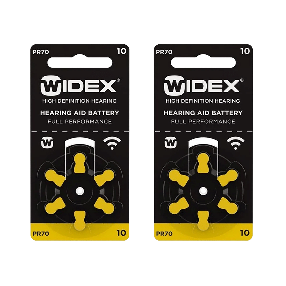 Widex Size 10 PR 70 Hearing Aid Battery (6 Each) - Image 1
