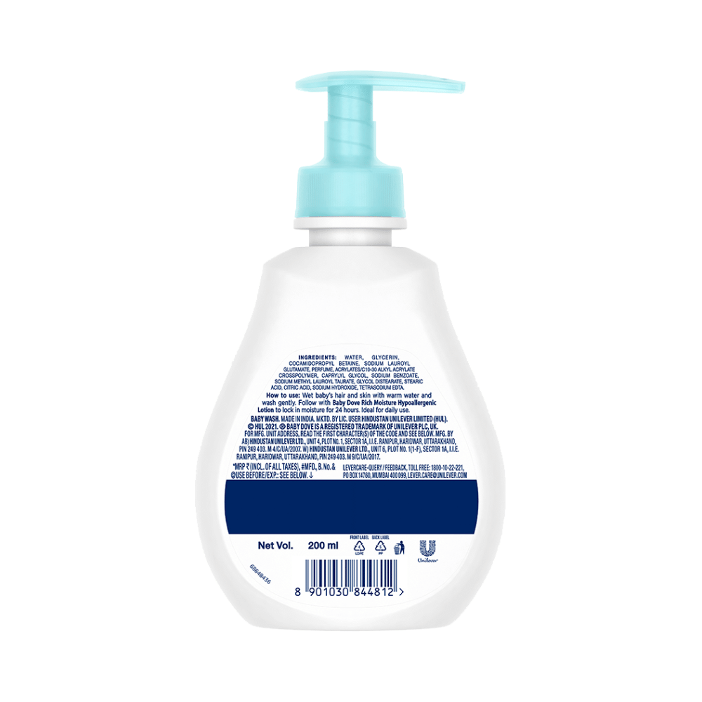 Baby Dove Rich Moisture Baby Wash | No Paraben, Sulphates & Phthalates - Image 2