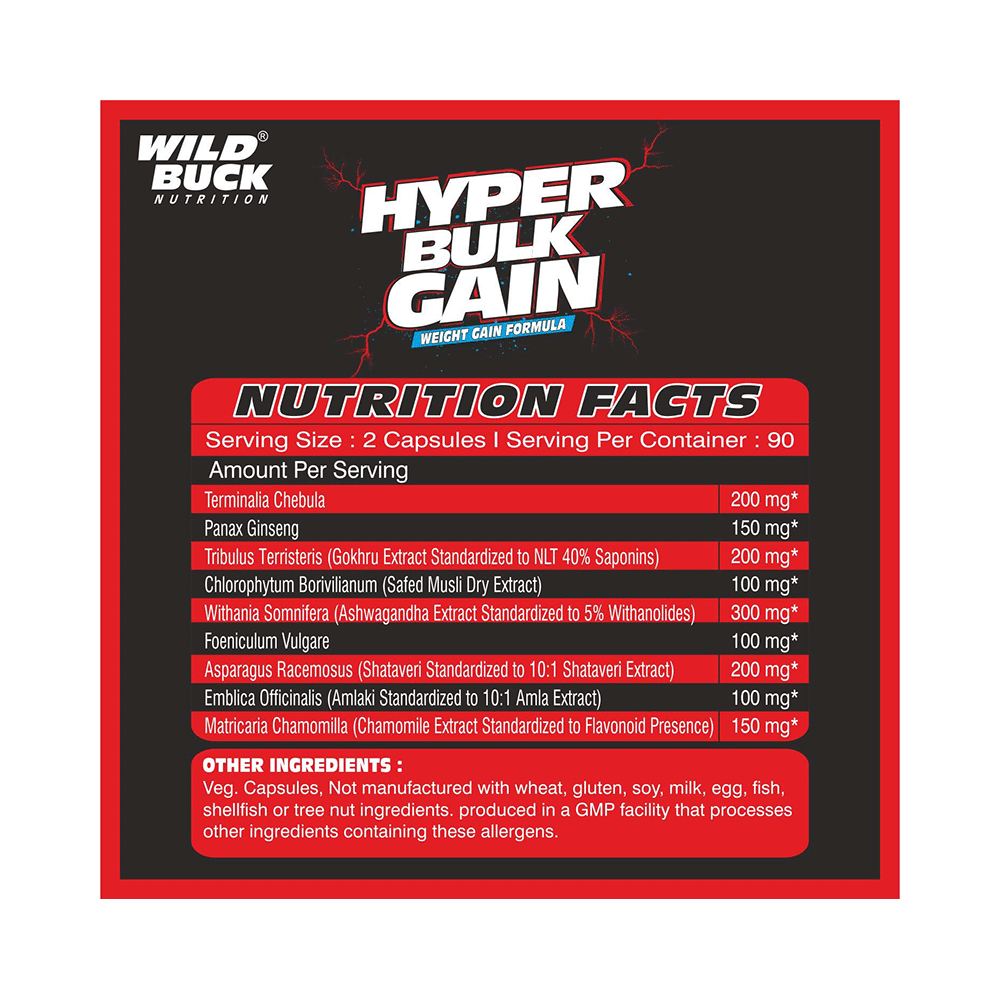 Wild Buck Hyper Bulk Gain Capsule - Image 3