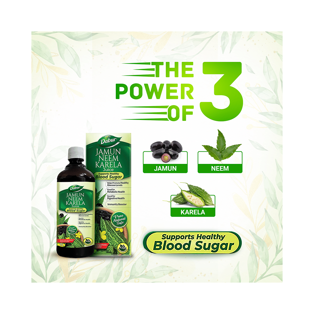 Dabur Jamun Neem Karela Ayurvedic Juice | For Healthy Glucose Levels, Digestion, Metabolism & Immunity - Image 5