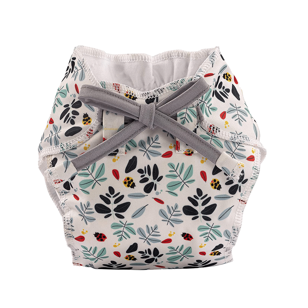 Bumberry Baby Smart Nappy Leak Proof Reusable & Adjustable Cloth Diaper for Newborn Catscape, Leaves & Bugs,Cute Baby Print - Image 3