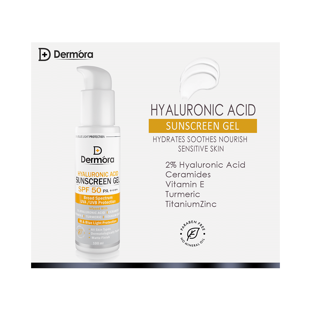 Dermora Hyaluronic Acid Sunscreen Gel - Image 5