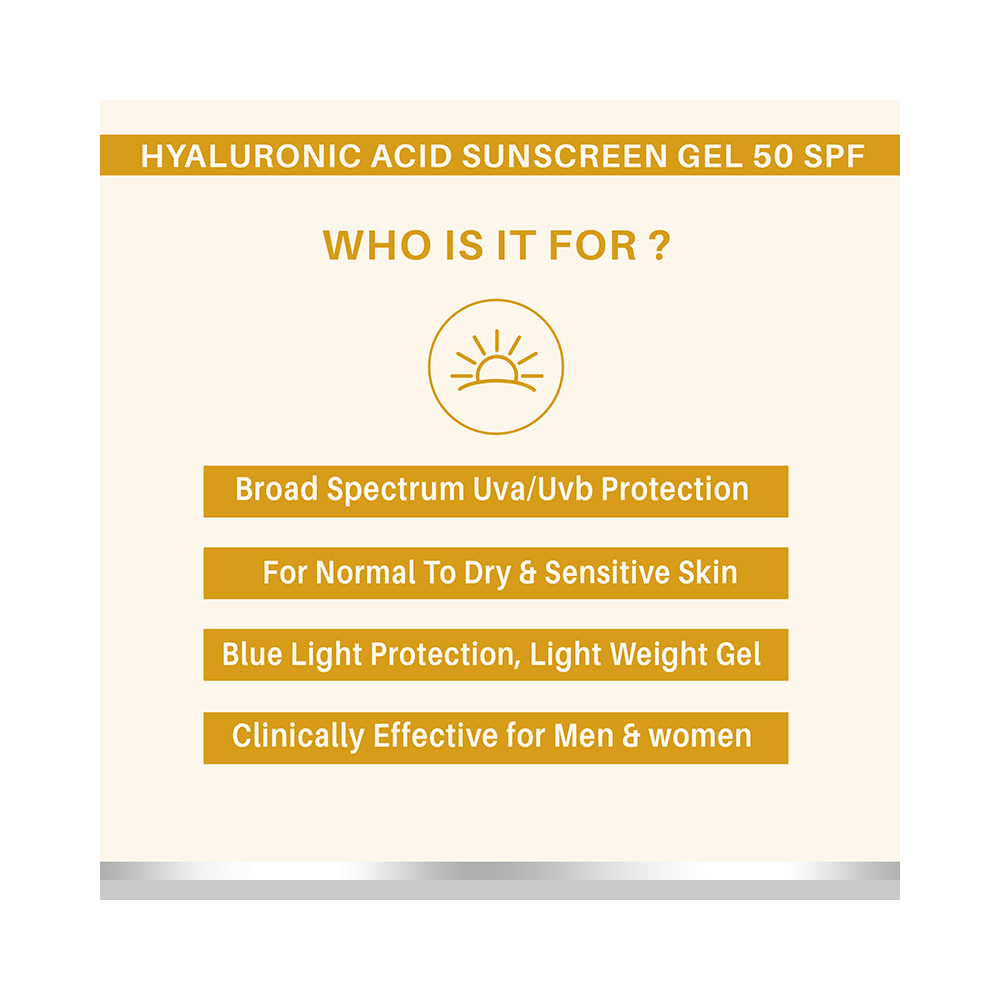 Dermora Hyaluronic Acid Sunscreen Gel - Image 3