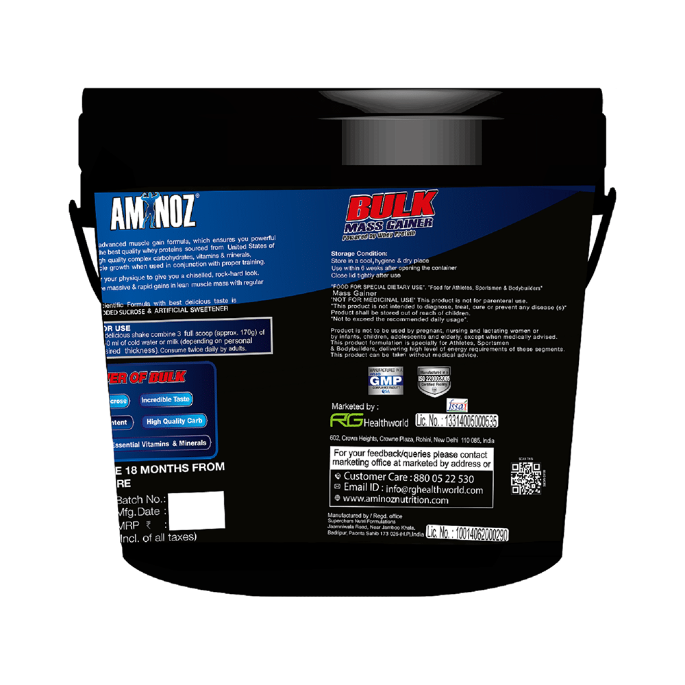 Aminoz Bulk Mass Gainer Rich Chocolate - Image 3