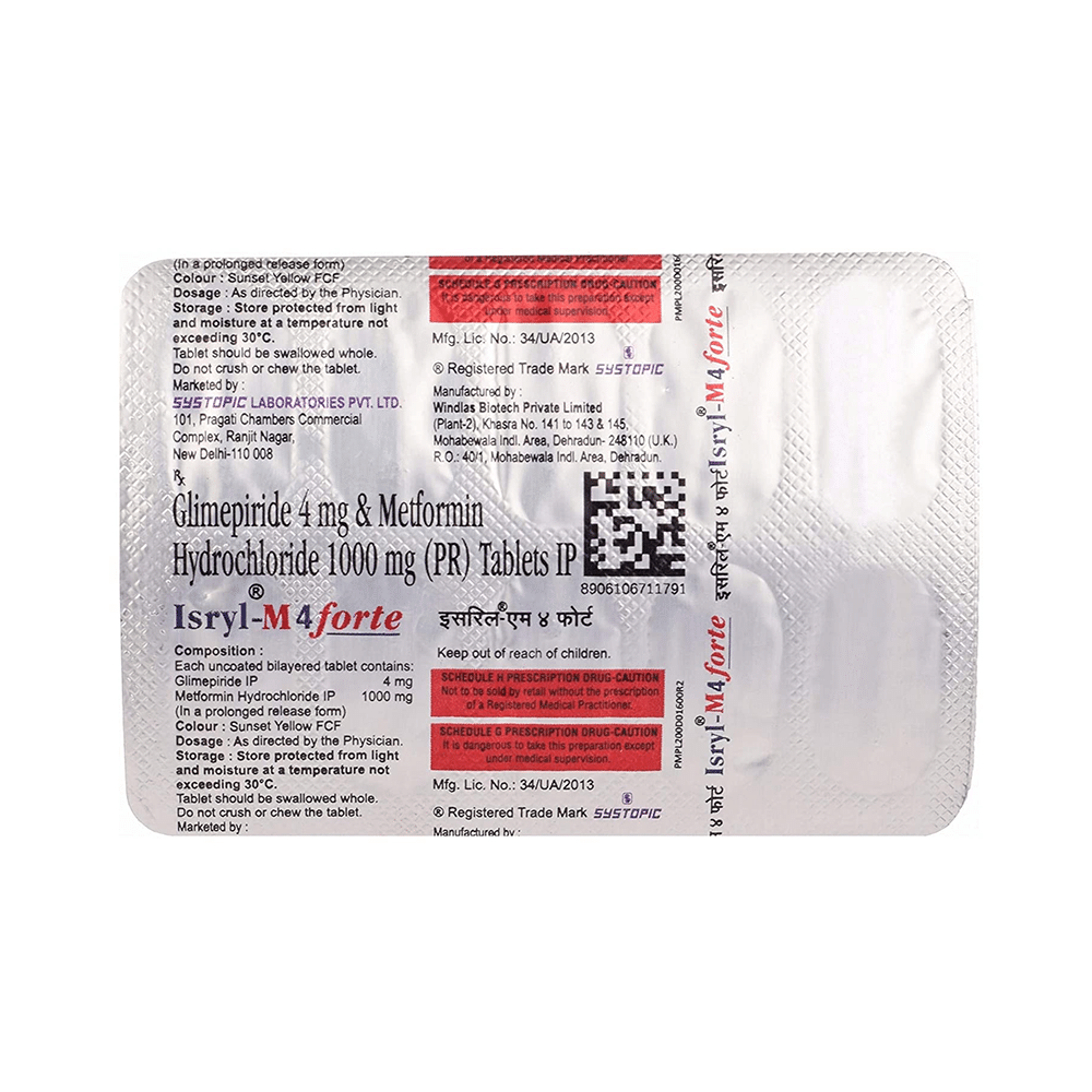 Isryl-M 4 Forte Tablet PR - Image 4