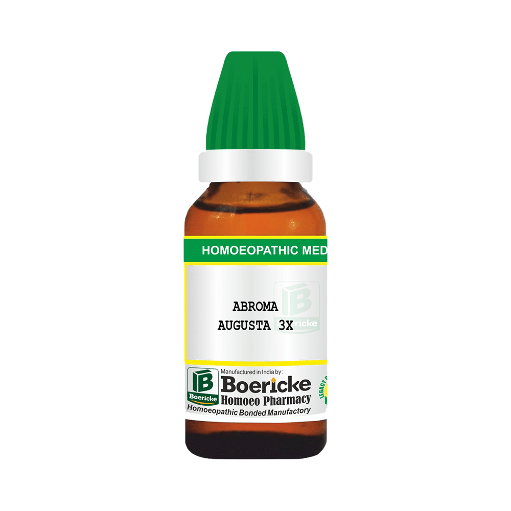 Boericke Abroma Augusta Dilution (30ml Each) 3X - Image 1