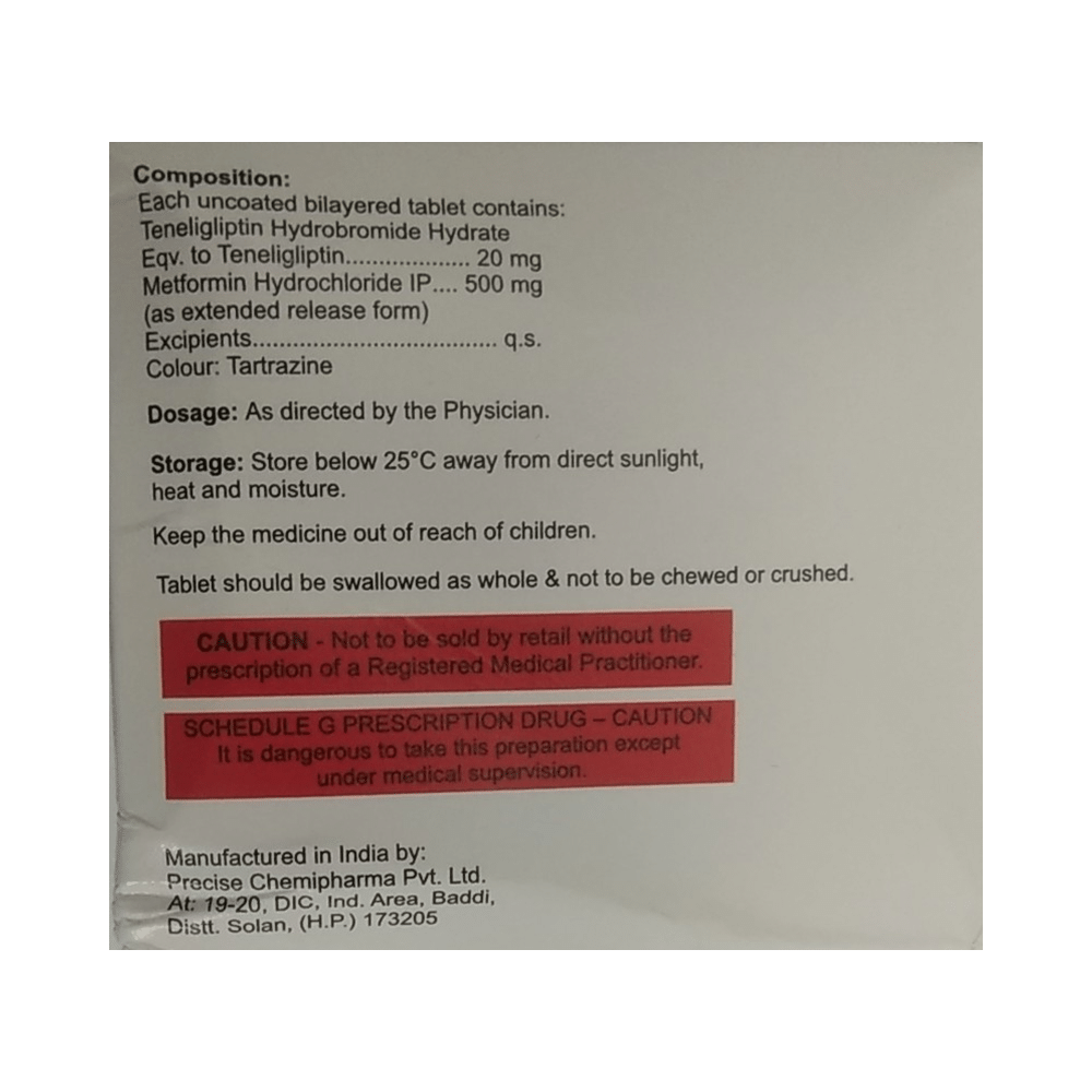 Glyten M 500mg/20mg Tablet ER - Image 2