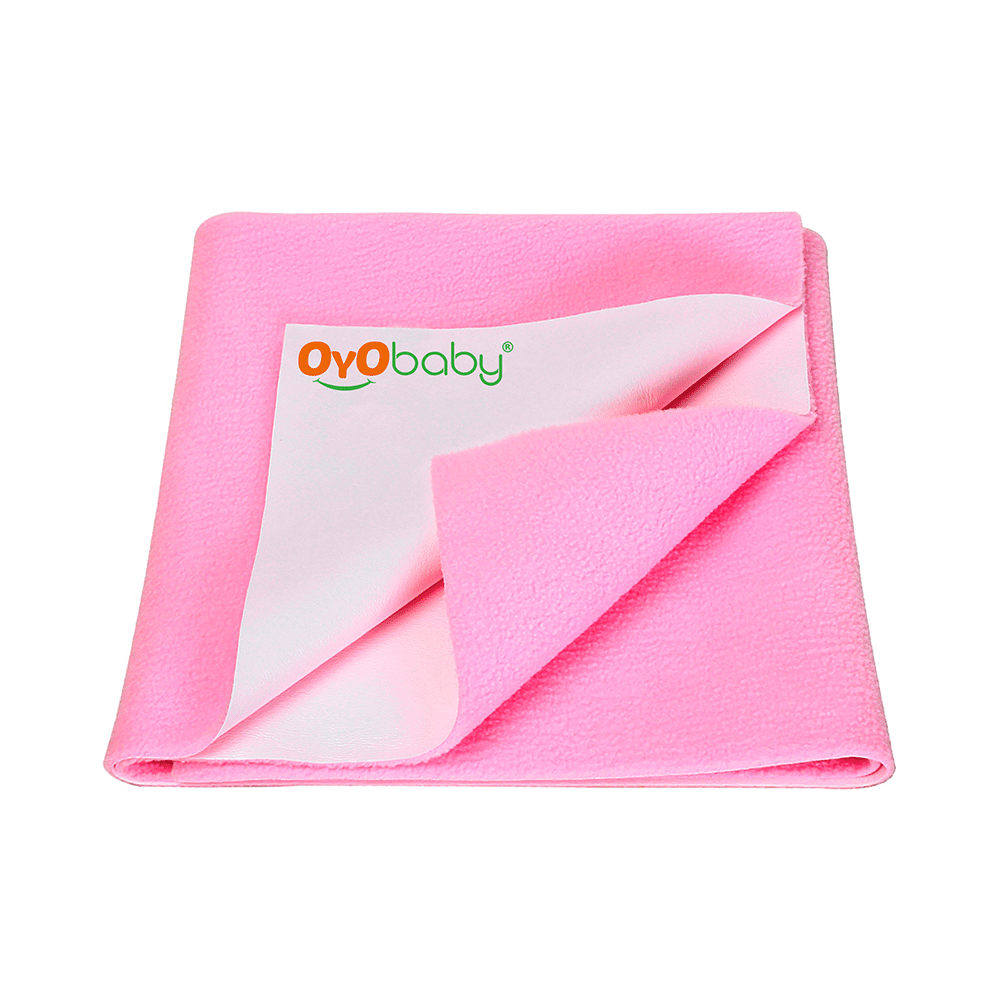 Oyo Baby Bed Protector Dry Sheet Single Bed Pink - Image 1