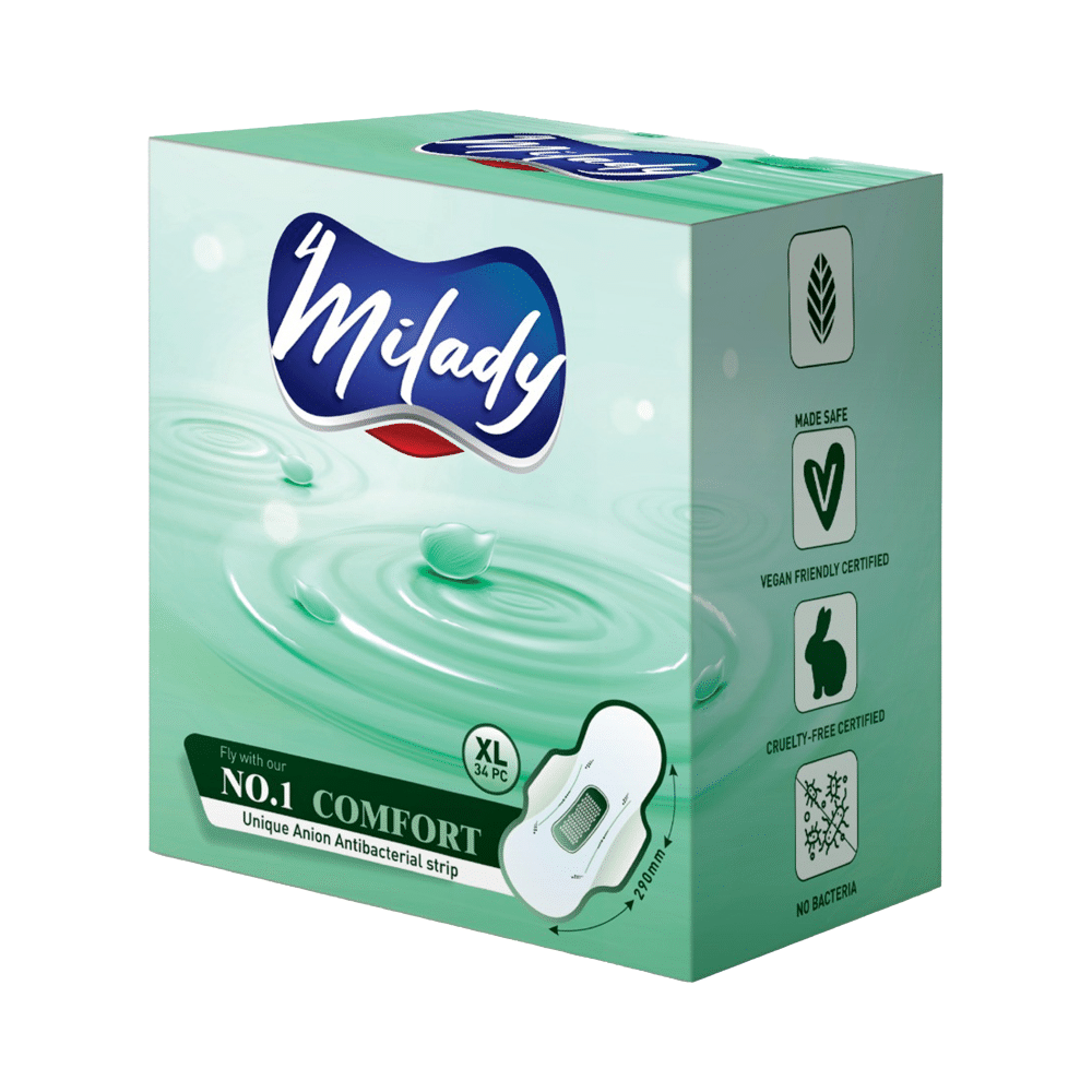 4Milady Comfort Sanitary Pads (34 Each) XL - Image 2