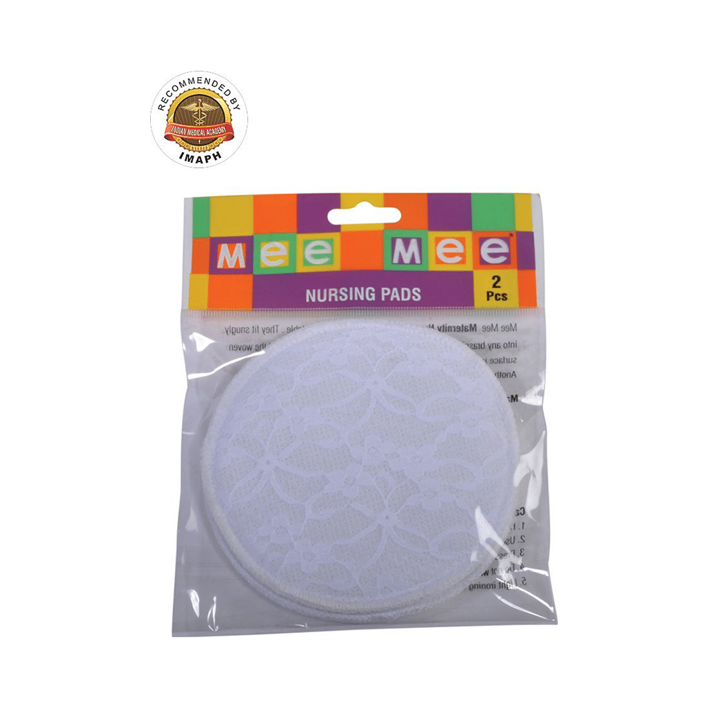 Mee Mee Washable Cotton Maternity Breast Pads White - Image 1