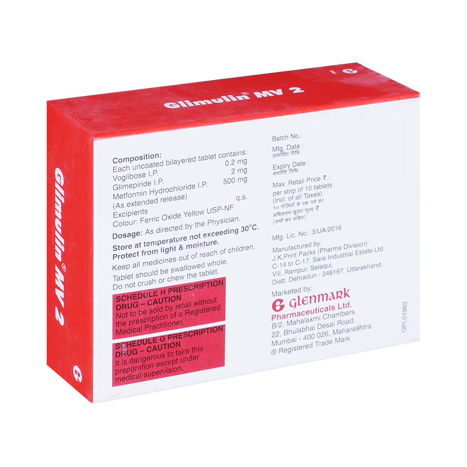 Glimulin MV 2 Tablet ER - Image 3