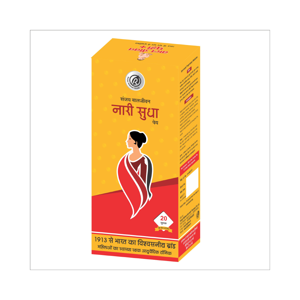 Sanjay Baljiwan Nari Sudha Pey Syrup (200ml) & Nari Sudha Capsule (20) - Image 1