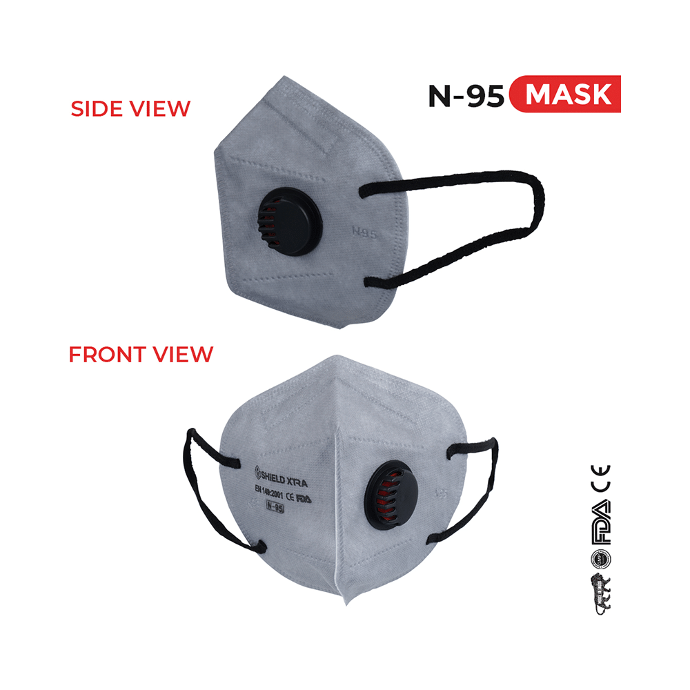 Shield Xtra Universal SX 7820V N95 FFP2 Certified Earloop with 6 Layers Particulate Respirator Mask - Image 2