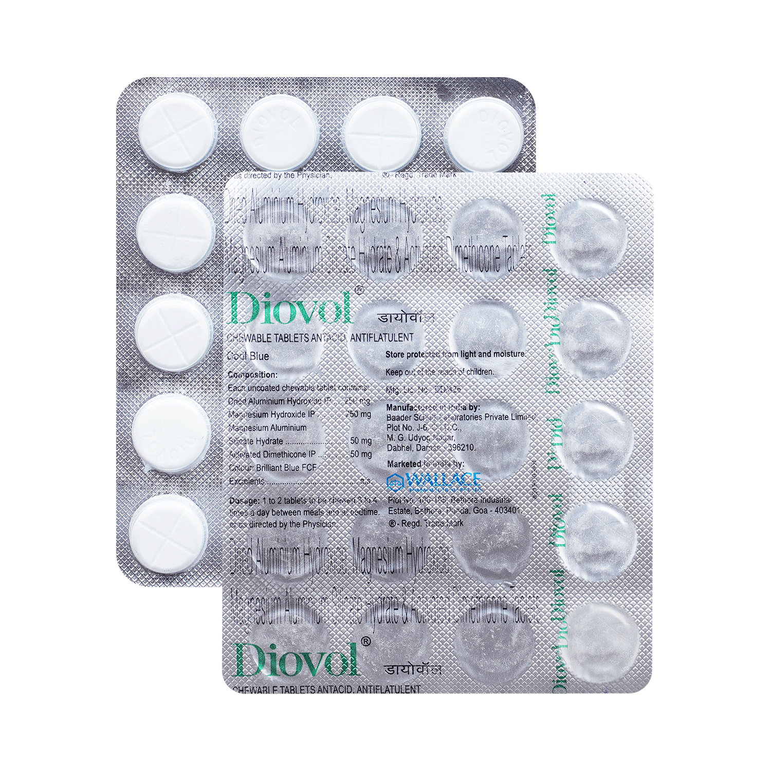 Diovol Cool Blue Chewable Tablet - Image 1