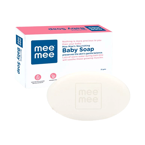 Mee Mee Nourishing Baby Soap with Almond & Milk Extracts Pack of 3