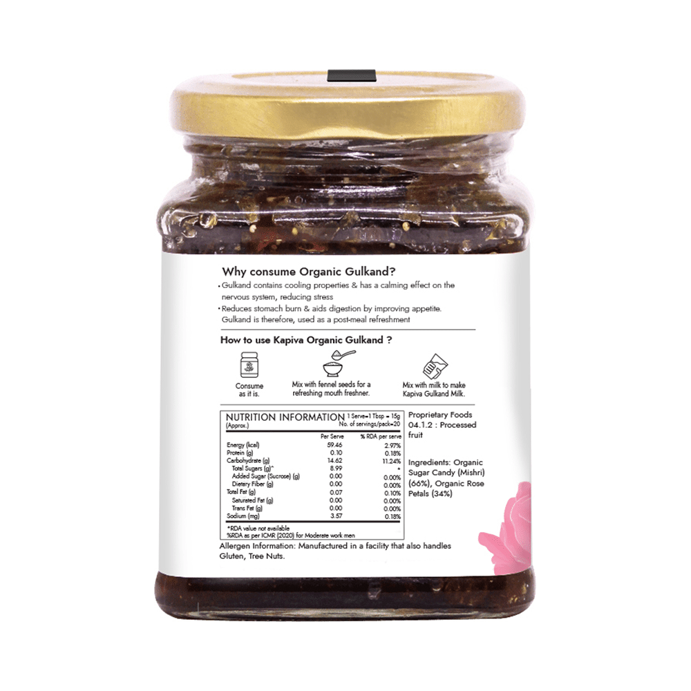 Kapiva Pure Foods Organic Gulkand | Sun-Cooked Damask Roses & Mishri - Image 3