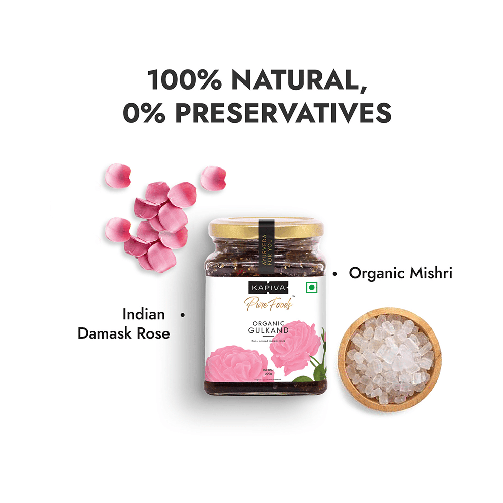 Kapiva Pure Foods Organic Gulkand | Sun-Cooked Damask Roses & Mishri - Image 6