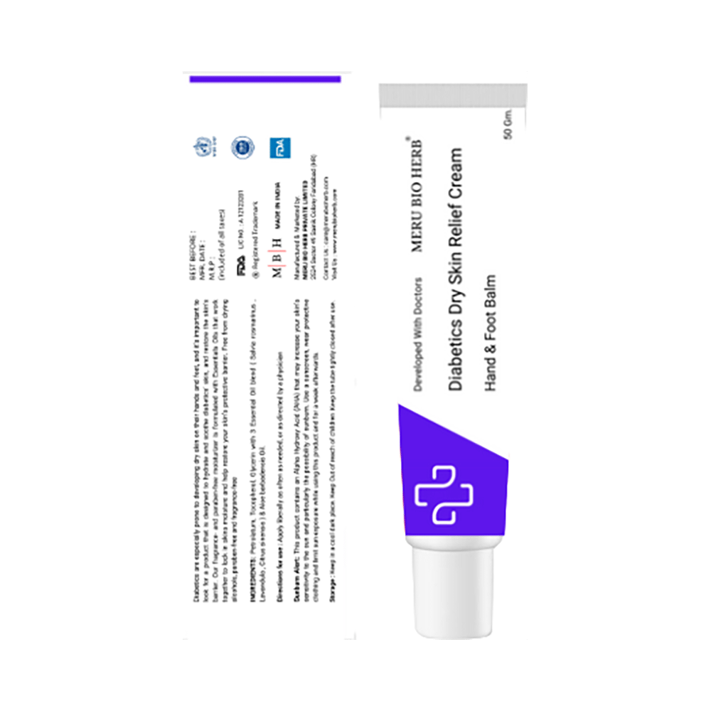 Meru Bio Herb Diabetics Dry Skin Relief Cream - Image 2