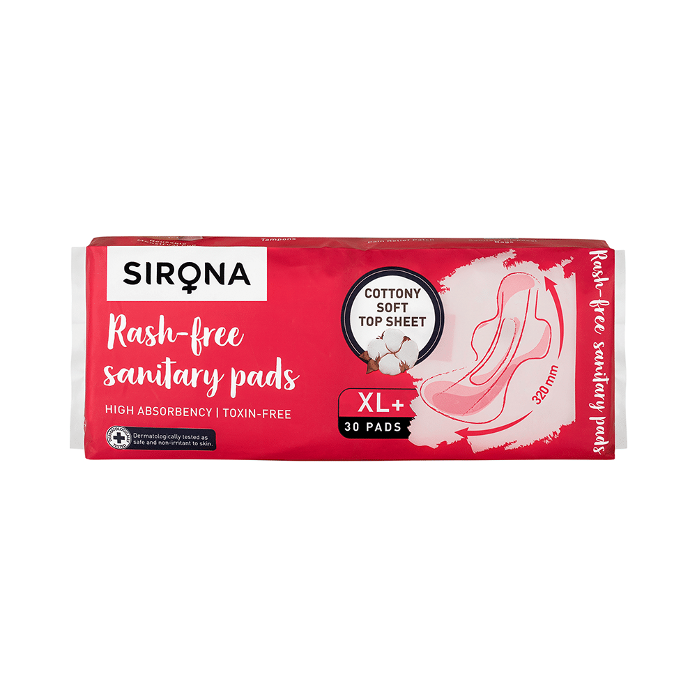 Sirona Cottony Top Sheet Soft Rash Free Sanitary Pads XL+ - Image 1