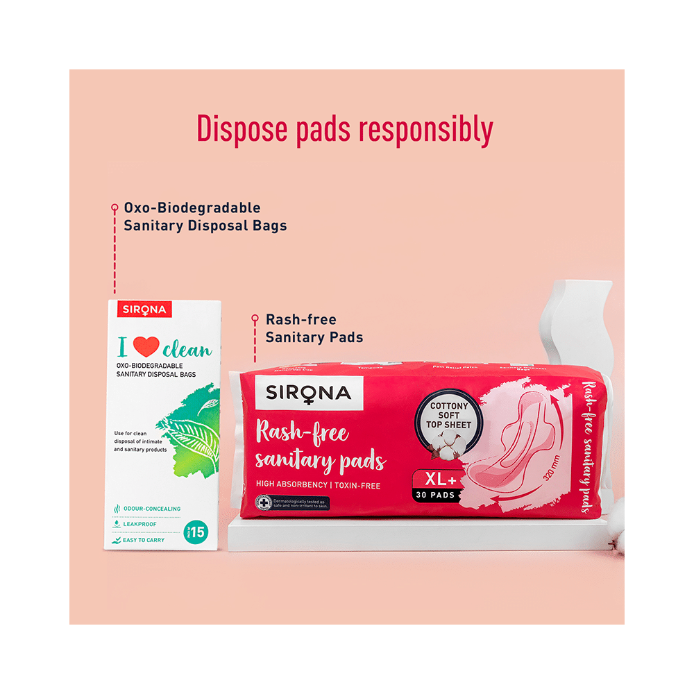 Sirona Cottony Top Sheet Soft Rash Free Sanitary Pads XL+ - Image 10