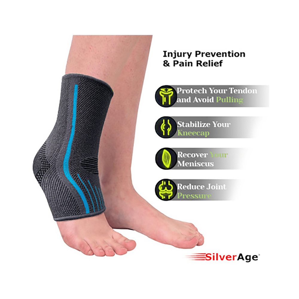 Haxor Silverage Designer Ankle Support Socks Small - Image 3