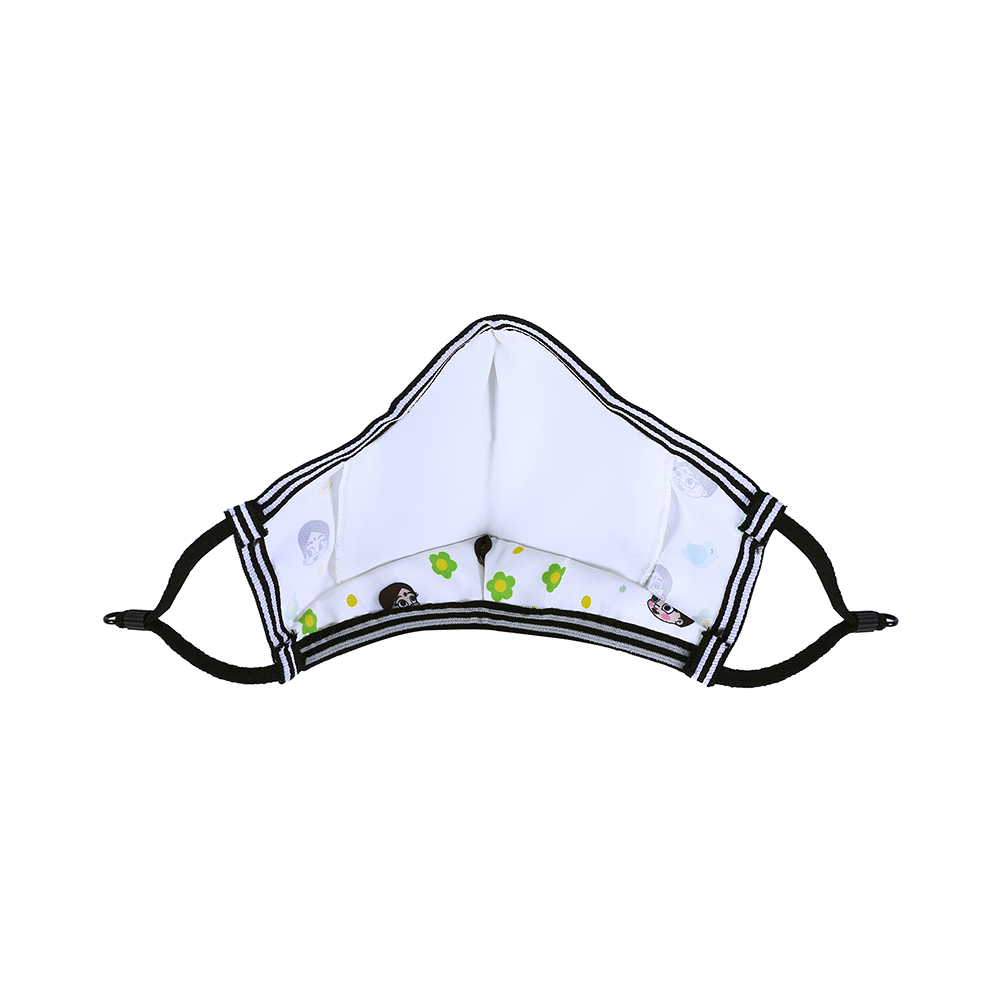 Vibe Chhota Bheem Premium Re-Usable Face Mask for Kids with 25 Filters Free Size Sparow - Image 3