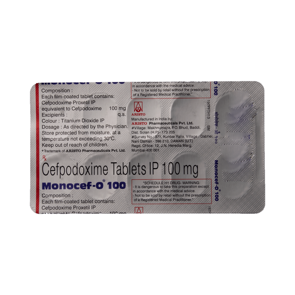 Monocef-O 100 Tablet - Image 5